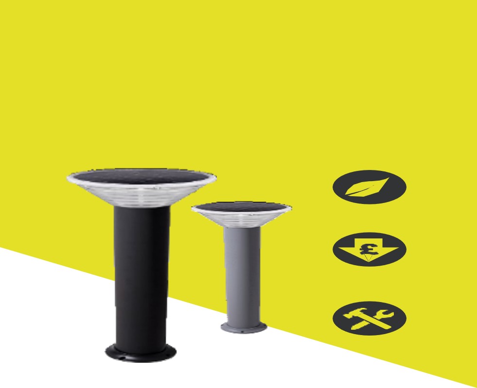 Vr-walk-lite Vandal Resistant Solar Led Bollard Light